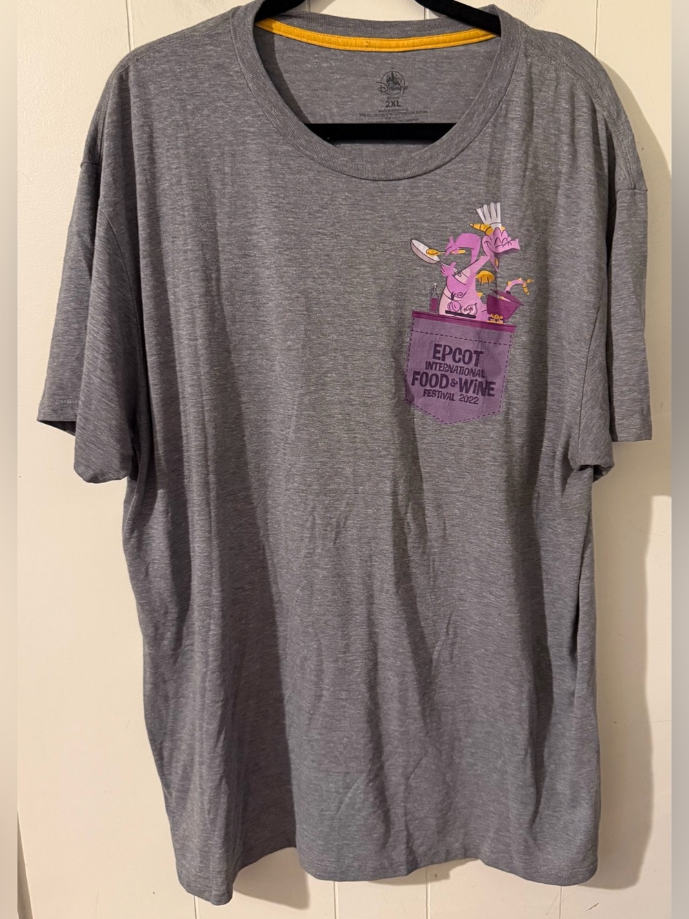 Disney Parks 2022 Epcot International Food & Wine Festival Figment Cook Shirt 2X